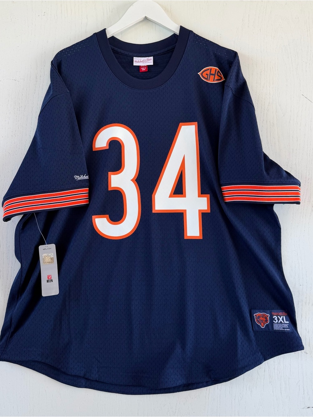 WALTER PAYTON Mitchell & Ness New w Tags Size 3XL Blue Jersey